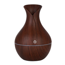 Load image into Gallery viewer, KBAYBO electric humidifier aroma oil diffuser ultrasonic wood air humidifier USB cool mini mist maker LED lights for home office