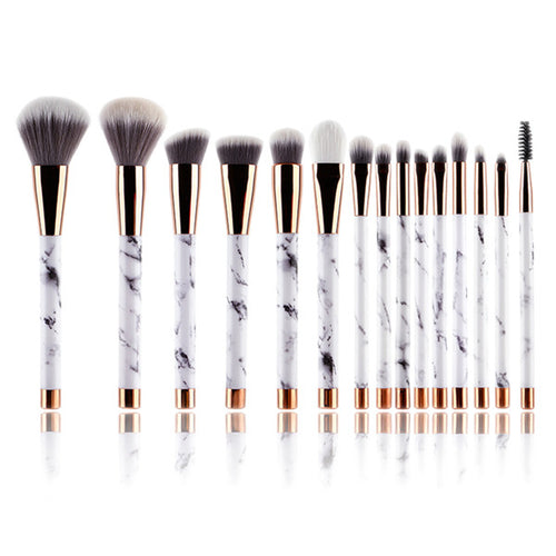 15 Piece Pro Marble Brush Set