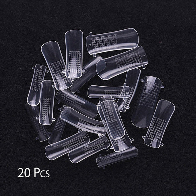 BORN PRETTY Pink White Clear Acrylic Powder 10ml Tip Extension French Nail Polymer Powder Acrylic Brush Crystal Glass Container